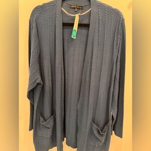 Love Ellie Blue Knit Cardigan size 2X NWT